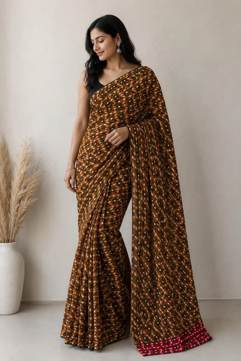 Besar Gold Dhaka Saree