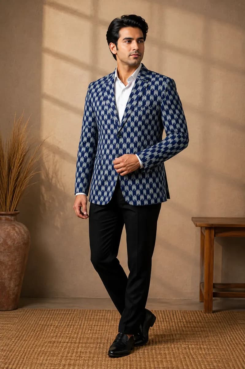 Phewa Navy Dhaka Blazer